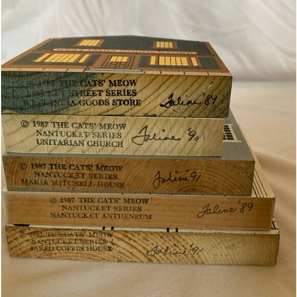 The Cat’s Meow 1987 Nantucket Series Lot of 5 Buildings - Picture 7 of 7